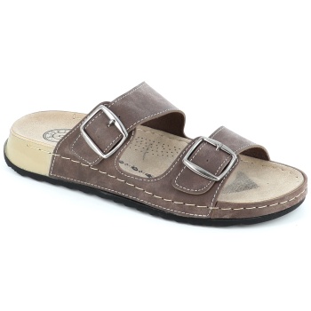 2501 ανδρικο υποδημα πεδιλο, καφε σε προσφορά