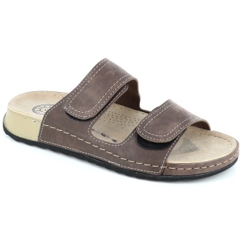 2503 ανδρικο υποδημα πεδιλο, καφε σε προσφορά