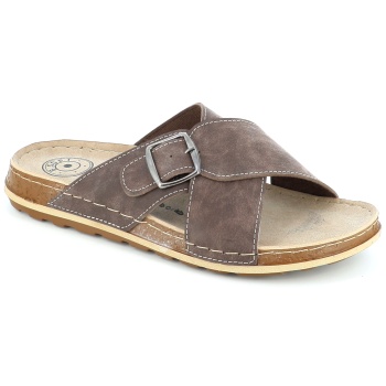 25202 ανδρικο υποδημα πεδιλο, καφε σε προσφορά