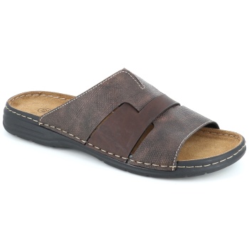 50602 ανδρικο υποδημα πεδιλο, καφε σε προσφορά