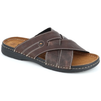 50634 ανδρικο υποδημα πεδιλο, καφε σε προσφορά