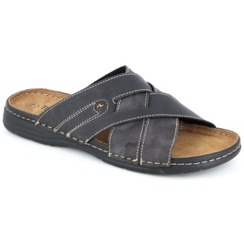 50634 ανδρικο υποδημα πεδιλο, μαυρο σε προσφορά