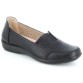 41-27 γυναικειο υποδημα μοκασινι, μαυρο