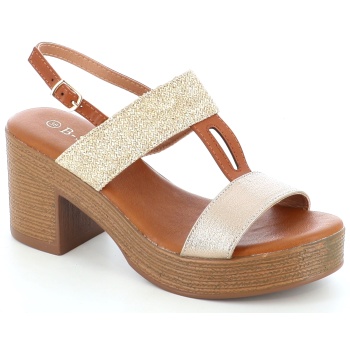 6052 γυναικειο υποδημα πεδιλο, μπεζ σε προσφορά