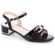  1309-421 γυναικειο υποδημα πεδιλο, μαυρο