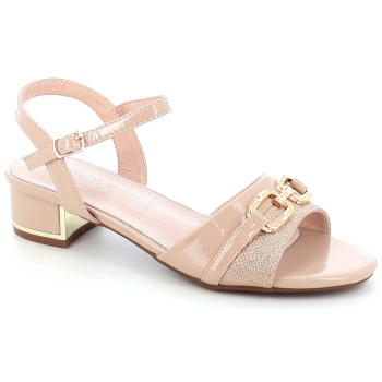 1309-421 γυναικειο υποδημα πεδιλο, μπεζ σε προσφορά