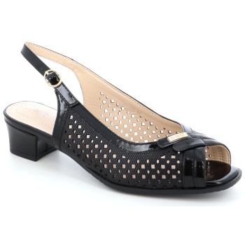 7730-424 γυναικειο υποδημα πεδιλο, μαυρο σε προσφορά