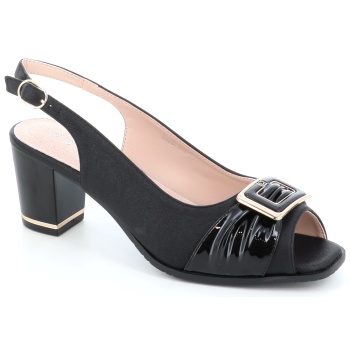 8609-427 γυναικειο υποδημα πεδιλο, μαυρο σε προσφορά