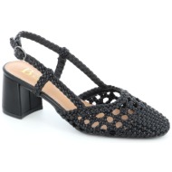  24061 γυναικειο υποδημα πεδιλο, μαυρο