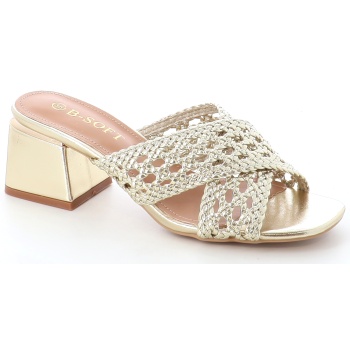 410-01 γυναικειο υποδημα mule, χρυσο σε προσφορά