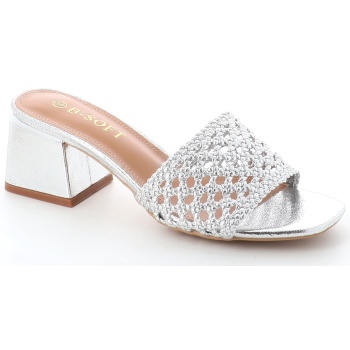 410-03 γυναικειο υποδημα mule, ασημι σε προσφορά