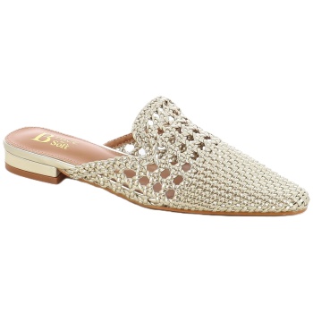 24067 γυναικειο υποδημα mule, χρυσο σε προσφορά