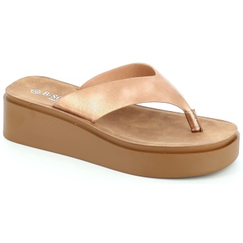 218-822 γυναικειο υποδημα διχαλο, χρυσο σε προσφορά