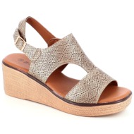  2507 γυναικειο υποδημα πεδιλο, μπρονζε