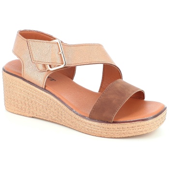 2542 γυναικειο υποδημα πεδιλο, μπεζ σε προσφορά