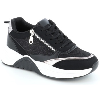 1718 γυναικειο υποδημα casual, μαυρο