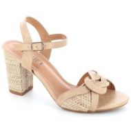  009-29 γυναικειο υποδημα πεδιλο, μπεζ