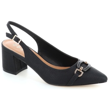 2302-08 γυναικειο υποδημα πεδιλο, μαυρο σε προσφορά