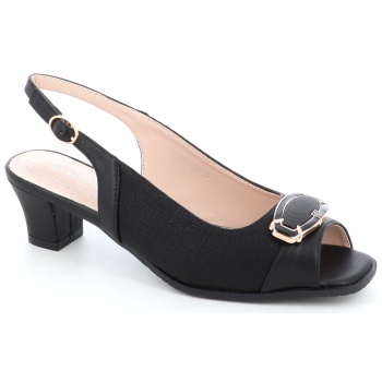 1955-423 γυναικειο υποδημα πεδιλο, μαυρο σε προσφορά