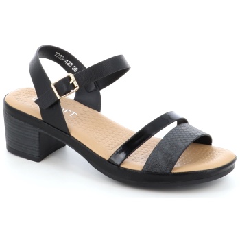 7736-423 γυναικειο υποδημα πεδιλο, μαυρο σε προσφορά