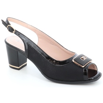 8609-422 γυναικειο υποδημα πεδιλο, μαυρο σε προσφορά