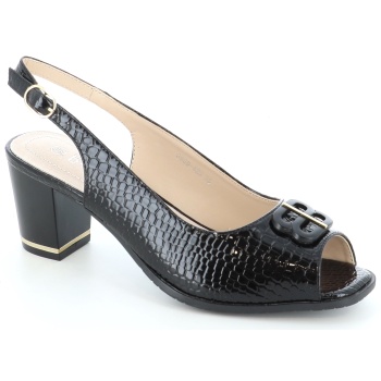 8609-423 γυναικειο υποδημα πεδιλο, μαυρο σε προσφορά