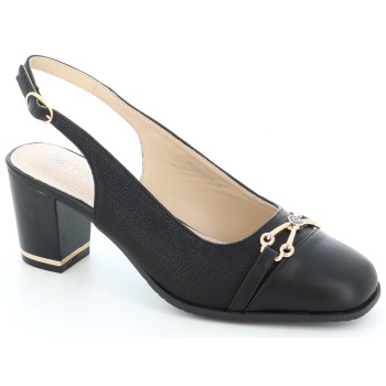 8609-426 γυναικειο υποδημα πεδιλο, μαυρο σε προσφορά