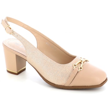 8609-426 γυναικειο υποδημα πεδιλο, μπεζ σε προσφορά