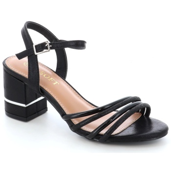 2305-07 γυναικειο υποδημα πεδιλο, μαυρο σε προσφορά