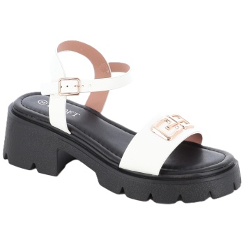 3137 γυναικειο υποδημα πεδιλο, ασπρο σε προσφορά