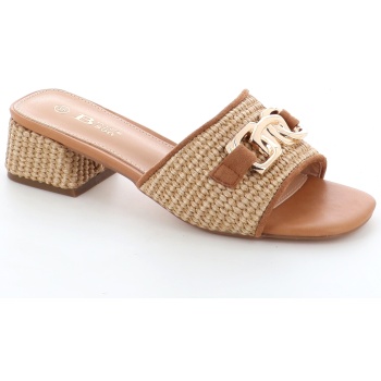 2404-1 γυναικειο υποδημα mule, μπεζ σε προσφορά