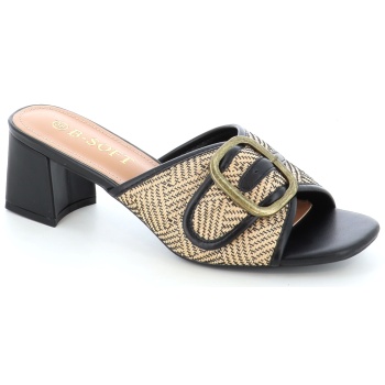 1719-33 γυναικειο υποδημα mule, μαυρο σε προσφορά