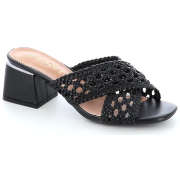 410-01 γυναικειο υποδημα mule, μαυρο σε προσφορά