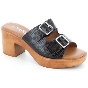 2367-81 γυναικειο υποδημα mule, μαυρο σε προσφορά