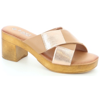 2165-823 γυν.υποδημα mule, μπεζ σε προσφορά