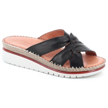 0136 γυναικειο υποδημα δερματινο, μαυρο σε προσφορά