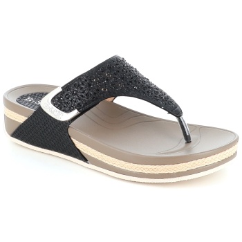 6329-29 γυναικειο υποδημα διχαλο, μαυρο σε προσφορά