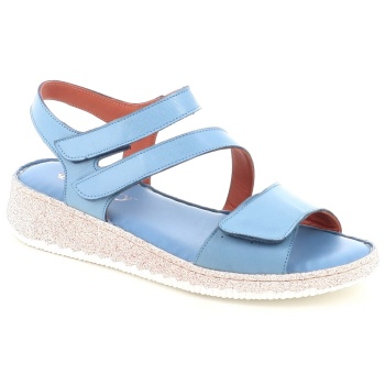 6032 δερματινα γυναικεια πεδιλα, μπλε σε προσφορά