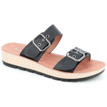 7516-9 γυναικειο υποδημα σανδαλια, μαυρο σε προσφορά