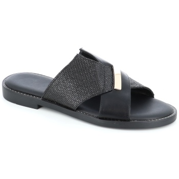 9301-19 γυναικειο υποδημα flat, μαυρο σε προσφορά