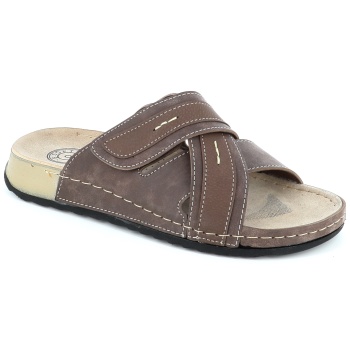 2505 ανδρικο υποδημα πεδιλο, καφε σε προσφορά