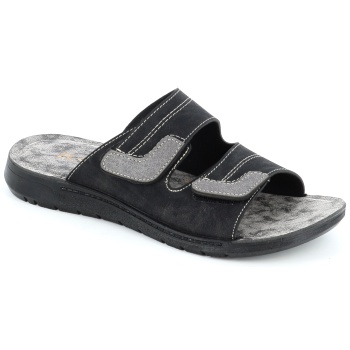 550006 ανδρικο υποδημα πεδιλο, μαυρο