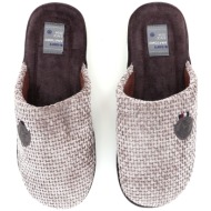  241180 ανδρικη παντοφλα, μπεζ