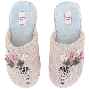 24330 γυναικεια παντοφλα, μπεζ σε προσφορά