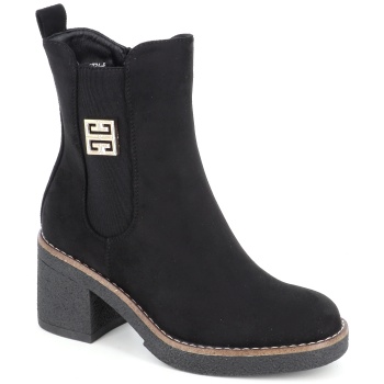 2376-8 γυναικειο υποδημα μποτακι, μαυρο σε προσφορά