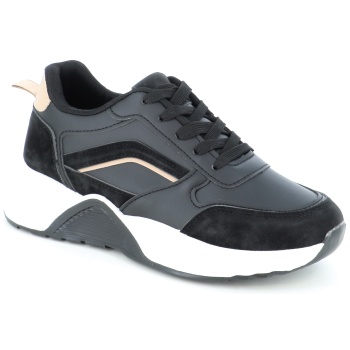 1730 γυναικειο υποδημα sneaker, μαυρο
