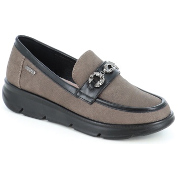 1122-10 γυναικειο υποδημα μοκασινι, καφε σε προσφορά