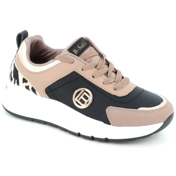 202502 γυναικειο υποδημα sneaker, μαυρο