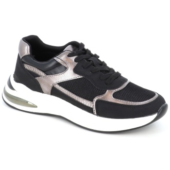 8062-06 γυναικειο υποδημα sneaker, μαυρο