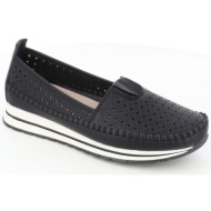  199-5 γυναικειο υποδημα μοκασινι, μαυρο